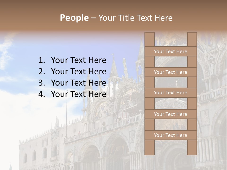 View Of Saint Mark Cathedral In Venice, Italy PowerPoint Template