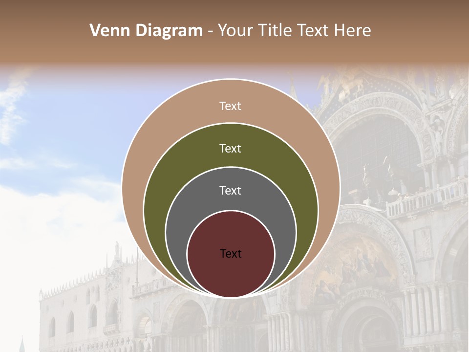 View Of Saint Mark Cathedral In Venice, Italy PowerPoint Template