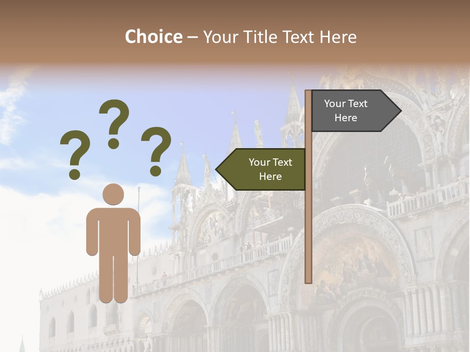 View Of Saint Mark Cathedral In Venice, Italy PowerPoint Template