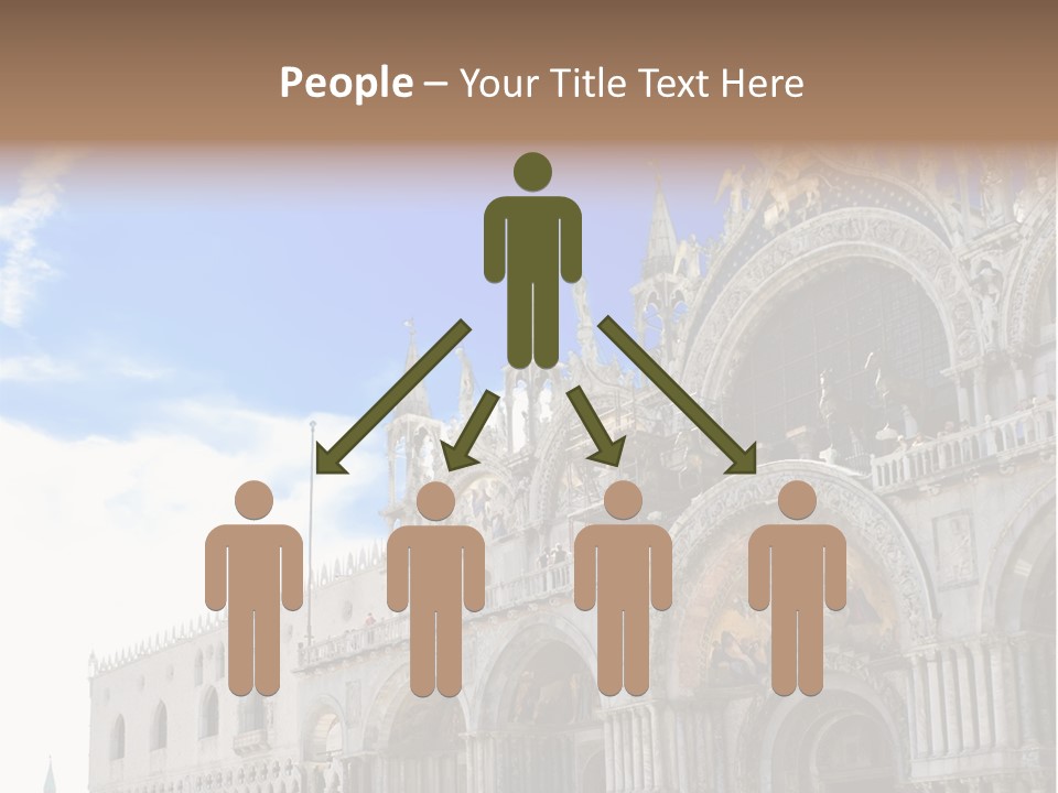 View Of Saint Mark Cathedral In Venice, Italy PowerPoint Template