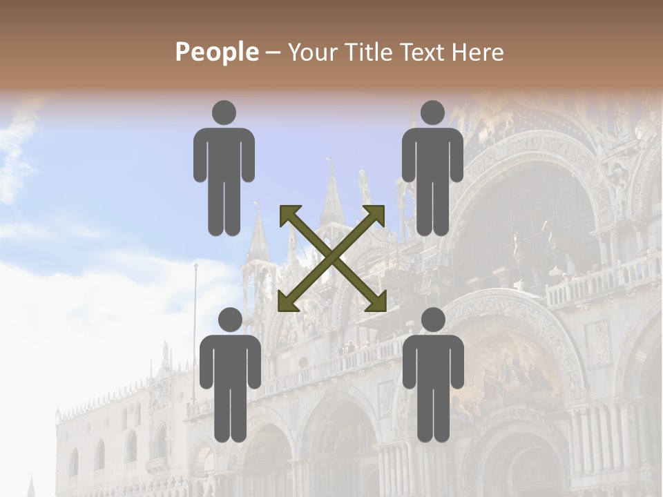 View Of Saint Mark Cathedral In Venice, Italy PowerPoint Template