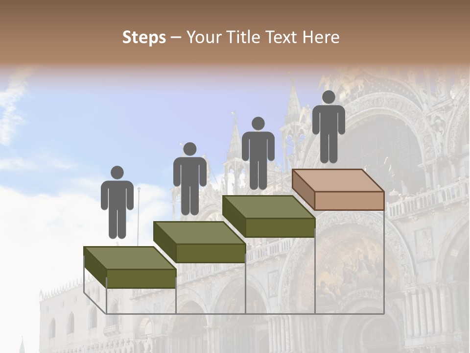 View Of Saint Mark Cathedral In Venice, Italy PowerPoint Template