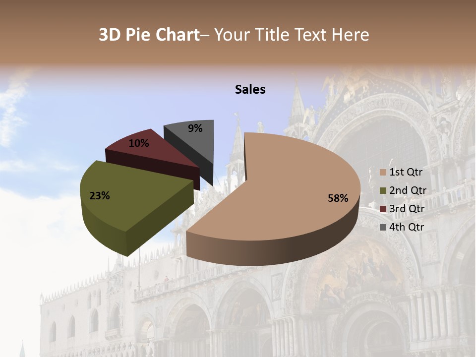 View Of Saint Mark Cathedral In Venice, Italy PowerPoint Template