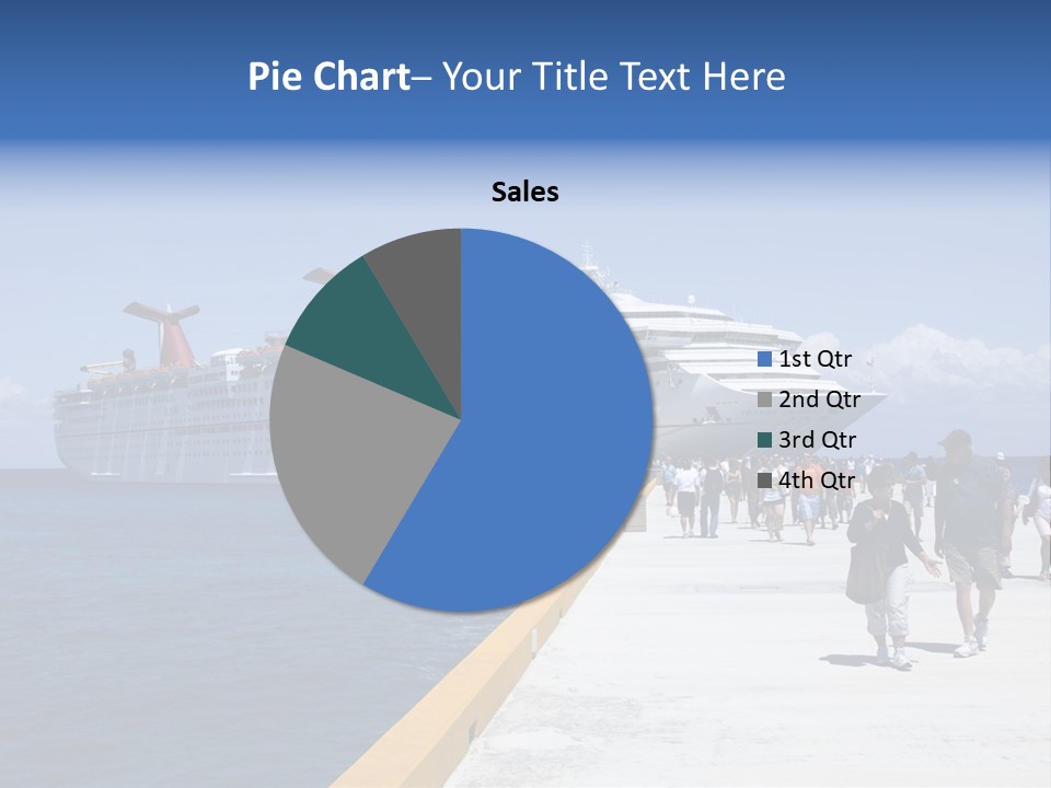 Cozumel, Mexico - March 23 : Carnival Cruise Line Ships Dock At The Harbor March 23, 2009 In Cozumel, Mexico. PowerPoint Template