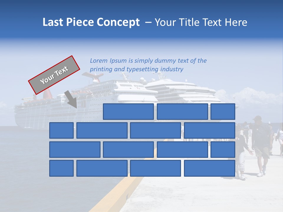 Cozumel, Mexico - March 23 : Carnival Cruise Line Ships Dock At The Harbor March 23, 2009 In Cozumel, Mexico. PowerPoint Template