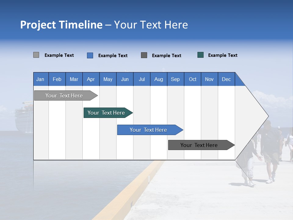 Cozumel, Mexico - March 23 : Carnival Cruise Line Ships Dock At The Harbor March 23, 2009 In Cozumel, Mexico. PowerPoint Template