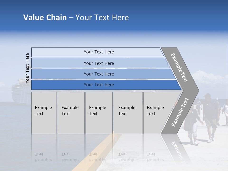 Cozumel, Mexico - March 23 : Carnival Cruise Line Ships Dock At The Harbor March 23, 2009 In Cozumel, Mexico. PowerPoint Template