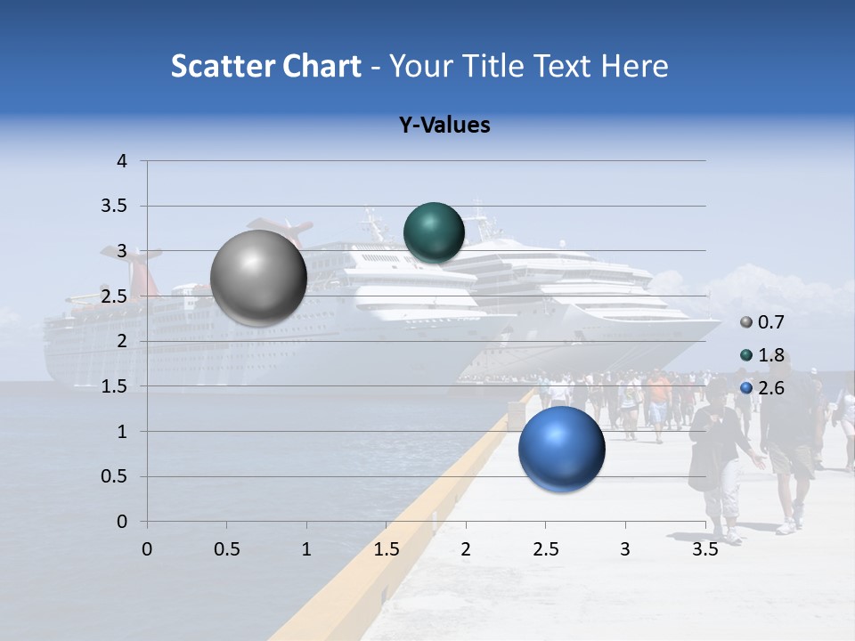 Cozumel, Mexico - March 23 : Carnival Cruise Line Ships Dock At The Harbor March 23, 2009 In Cozumel, Mexico. PowerPoint Template