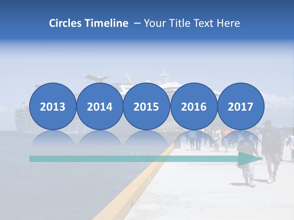 Cozumel, Mexico - March 23 : Carnival Cruise Line Ships Dock At The Harbor March 23, 2009 In Cozumel, Mexico. PowerPoint Template