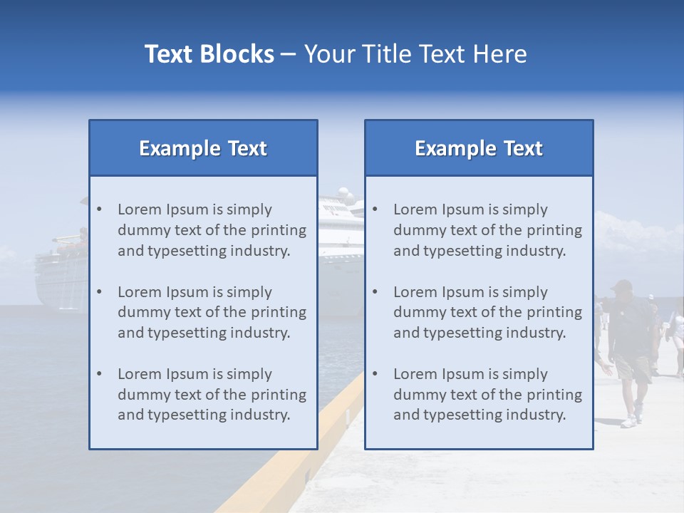 Cozumel, Mexico - March 23 : Carnival Cruise Line Ships Dock At The Harbor March 23, 2009 In Cozumel, Mexico. PowerPoint Template