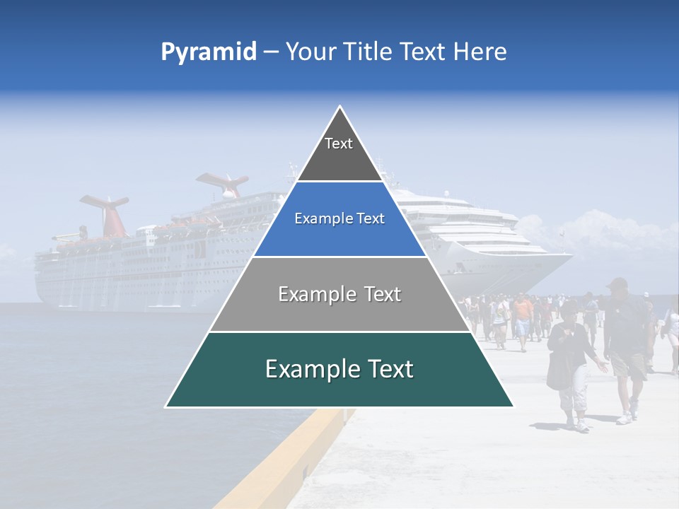 Cozumel, Mexico - March 23 : Carnival Cruise Line Ships Dock At The Harbor March 23, 2009 In Cozumel, Mexico. PowerPoint Template