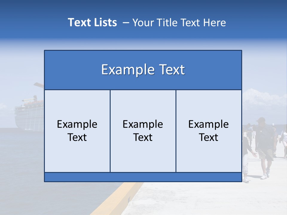 Cozumel, Mexico - March 23 : Carnival Cruise Line Ships Dock At The Harbor March 23, 2009 In Cozumel, Mexico. PowerPoint Template