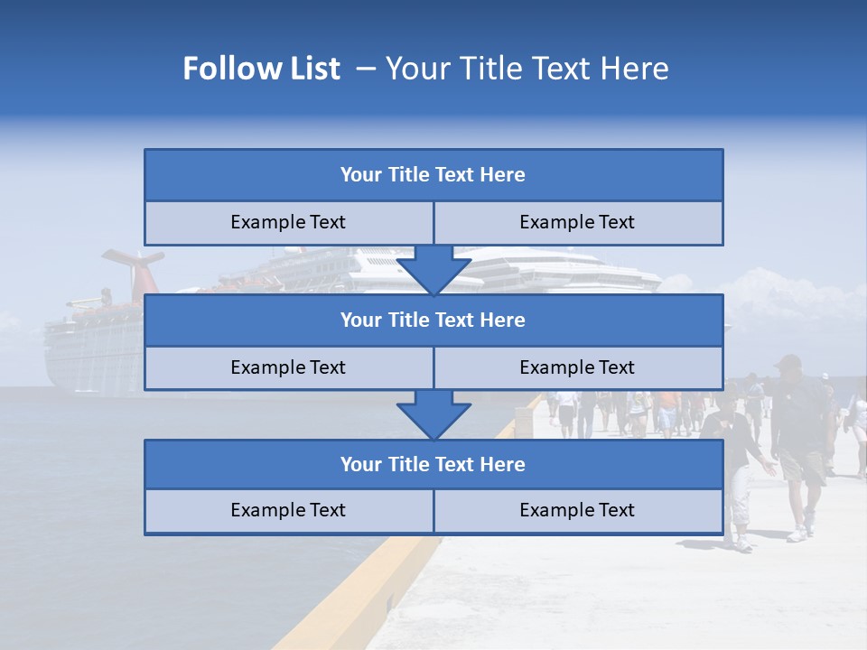 Cozumel, Mexico - March 23 : Carnival Cruise Line Ships Dock At The Harbor March 23, 2009 In Cozumel, Mexico. PowerPoint Template