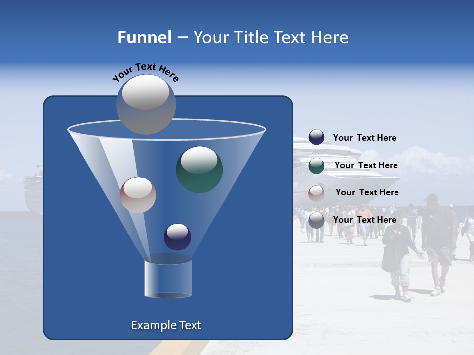 Cozumel, Mexico - March 23 : Carnival Cruise Line Ships Dock At The Harbor March 23, 2009 In Cozumel, Mexico. PowerPoint Template
