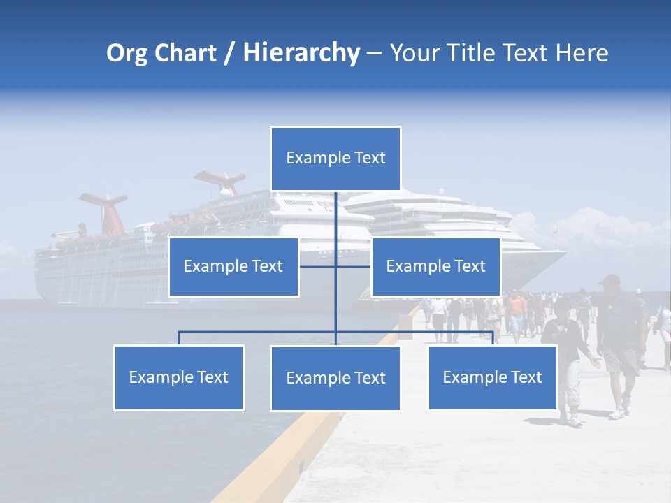 Cozumel, Mexico - March 23 : Carnival Cruise Line Ships Dock At The Harbor March 23, 2009 In Cozumel, Mexico. PowerPoint Template