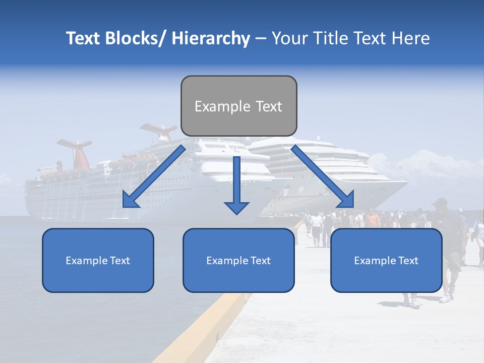 Cozumel, Mexico - March 23 : Carnival Cruise Line Ships Dock At The Harbor March 23, 2009 In Cozumel, Mexico. PowerPoint Template