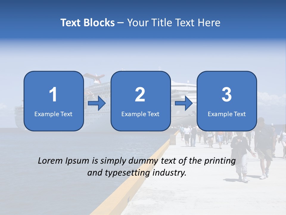 Cozumel, Mexico - March 23 : Carnival Cruise Line Ships Dock At The Harbor March 23, 2009 In Cozumel, Mexico. PowerPoint Template