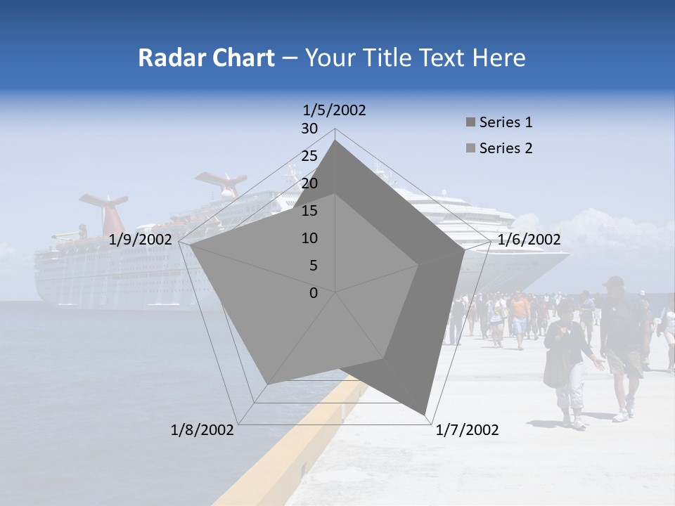 Cozumel, Mexico - March 23 : Carnival Cruise Line Ships Dock At The Harbor March 23, 2009 In Cozumel, Mexico. PowerPoint Template