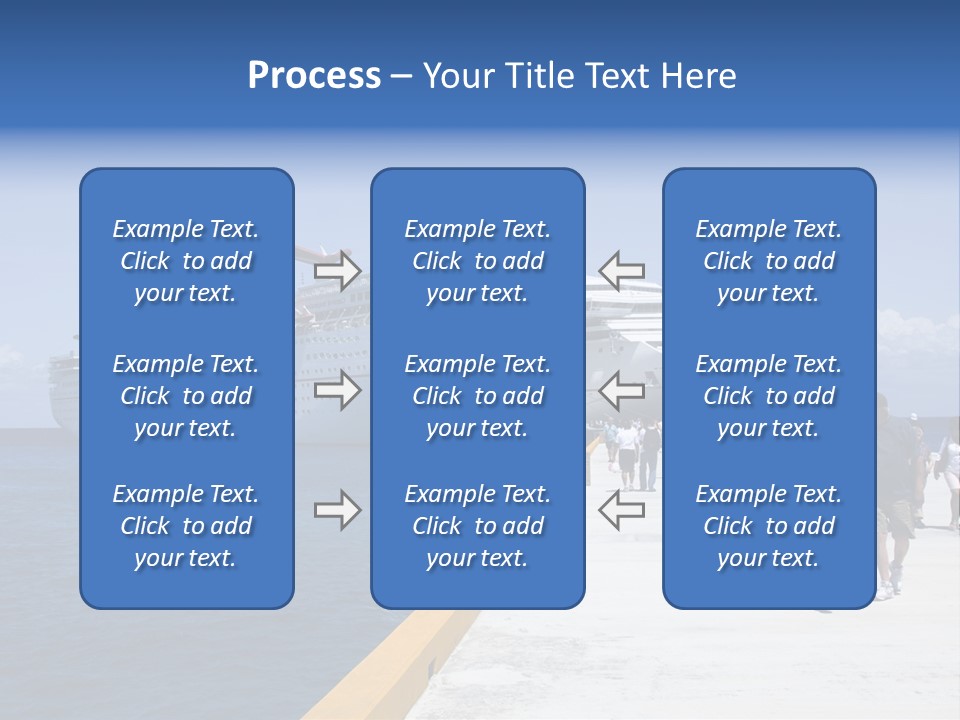 Cozumel, Mexico - March 23 : Carnival Cruise Line Ships Dock At The Harbor March 23, 2009 In Cozumel, Mexico. PowerPoint Template