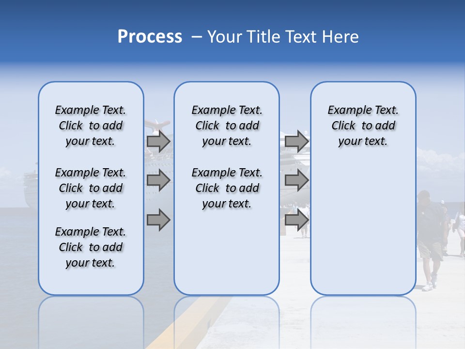 Cozumel, Mexico - March 23 : Carnival Cruise Line Ships Dock At The Harbor March 23, 2009 In Cozumel, Mexico. PowerPoint Template