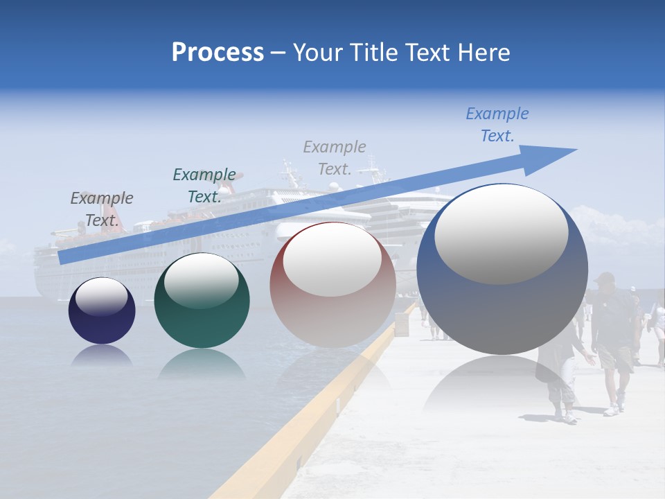 Cozumel, Mexico - March 23 : Carnival Cruise Line Ships Dock At The Harbor March 23, 2009 In Cozumel, Mexico. PowerPoint Template