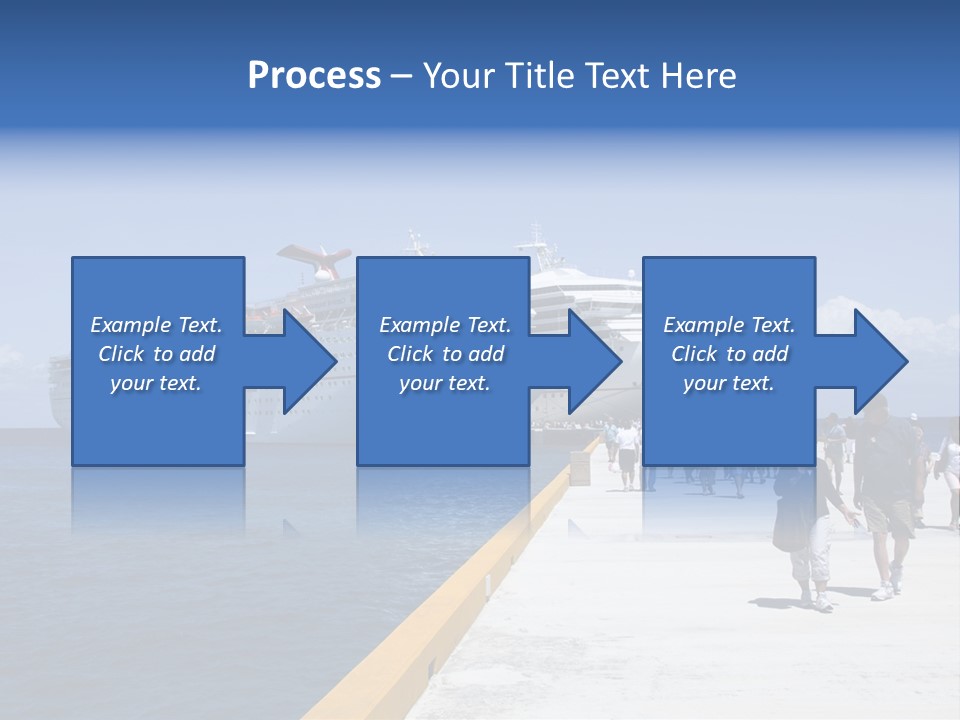Cozumel, Mexico - March 23 : Carnival Cruise Line Ships Dock At The Harbor March 23, 2009 In Cozumel, Mexico. PowerPoint Template