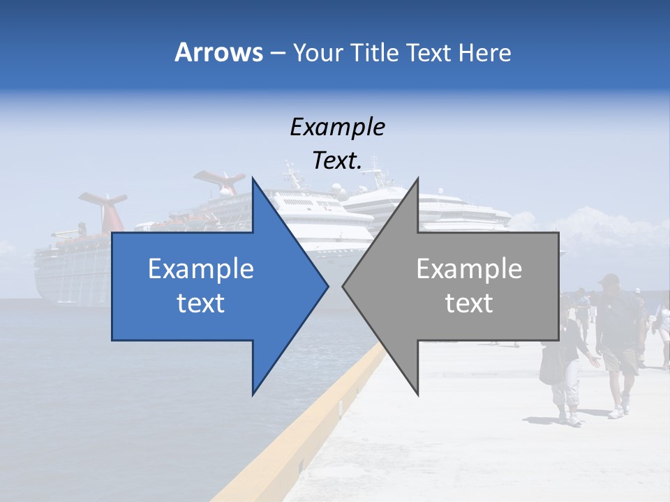 Cozumel, Mexico - March 23 : Carnival Cruise Line Ships Dock At The Harbor March 23, 2009 In Cozumel, Mexico. PowerPoint Template