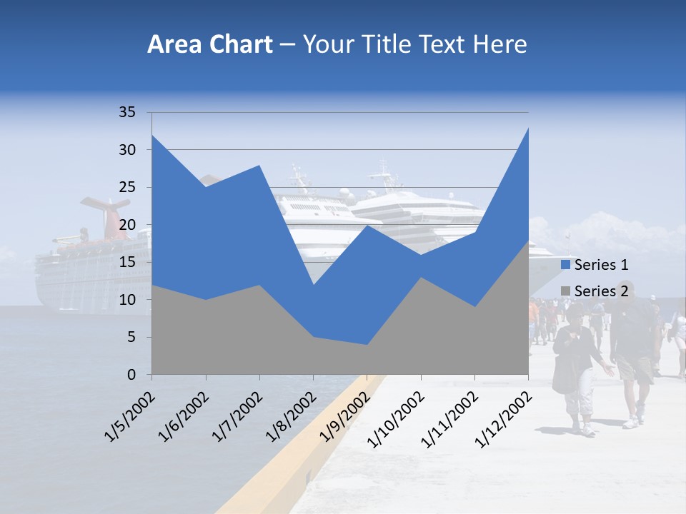 Cozumel, Mexico - March 23 : Carnival Cruise Line Ships Dock At The Harbor March 23, 2009 In Cozumel, Mexico. PowerPoint Template