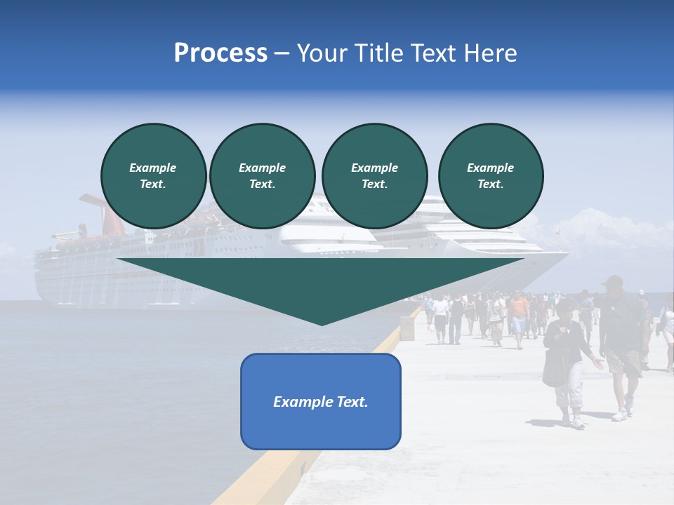 Cozumel, Mexico - March 23 : Carnival Cruise Line Ships Dock At The Harbor March 23, 2009 In Cozumel, Mexico. PowerPoint Template