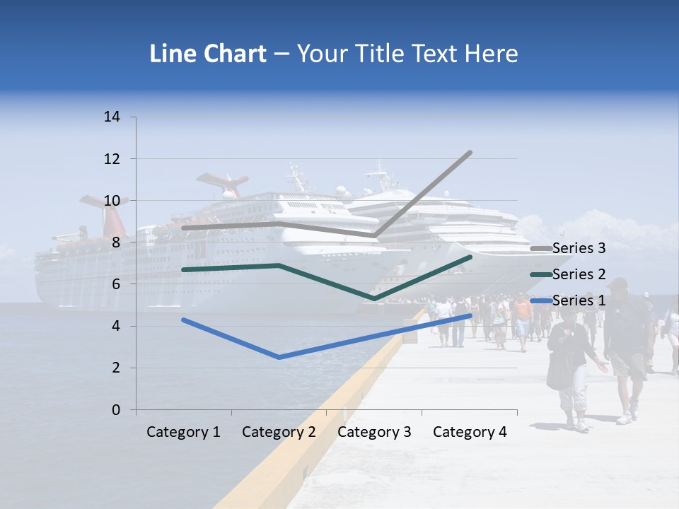 Cozumel, Mexico - March 23 : Carnival Cruise Line Ships Dock At The Harbor March 23, 2009 In Cozumel, Mexico. PowerPoint Template