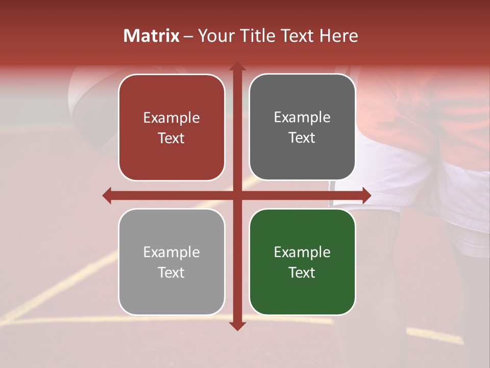 Basketball Player Running With Ball In Hand In The Court PowerPoint Template