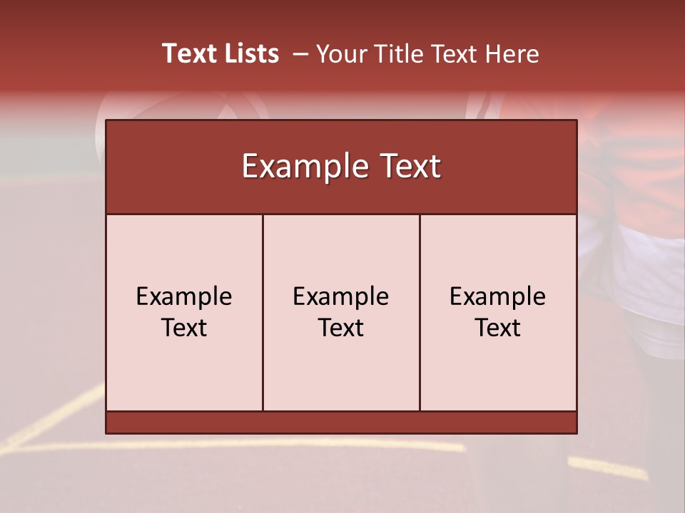 Basketball Player Running With Ball In Hand In The Court PowerPoint Template