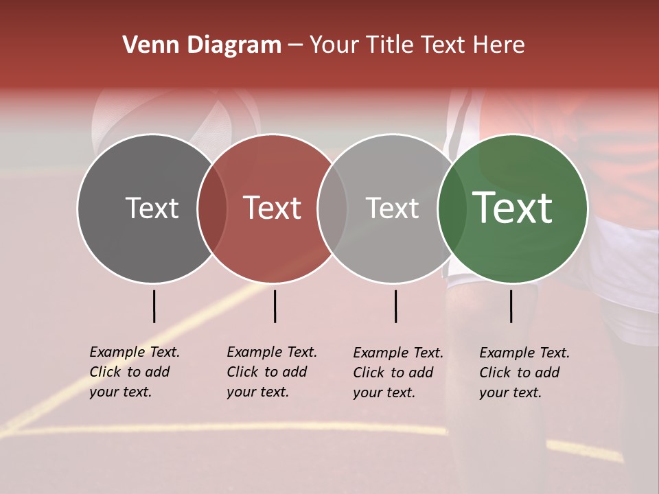 Basketball Player Running With Ball In Hand In The Court PowerPoint Template