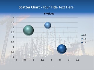 Construction Site At Dusk (Or Dawn) PowerPoint Template