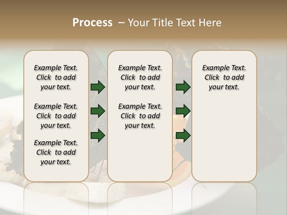 Owl Butterflies At Lunch (Butterfly House In Wien) PowerPoint Template