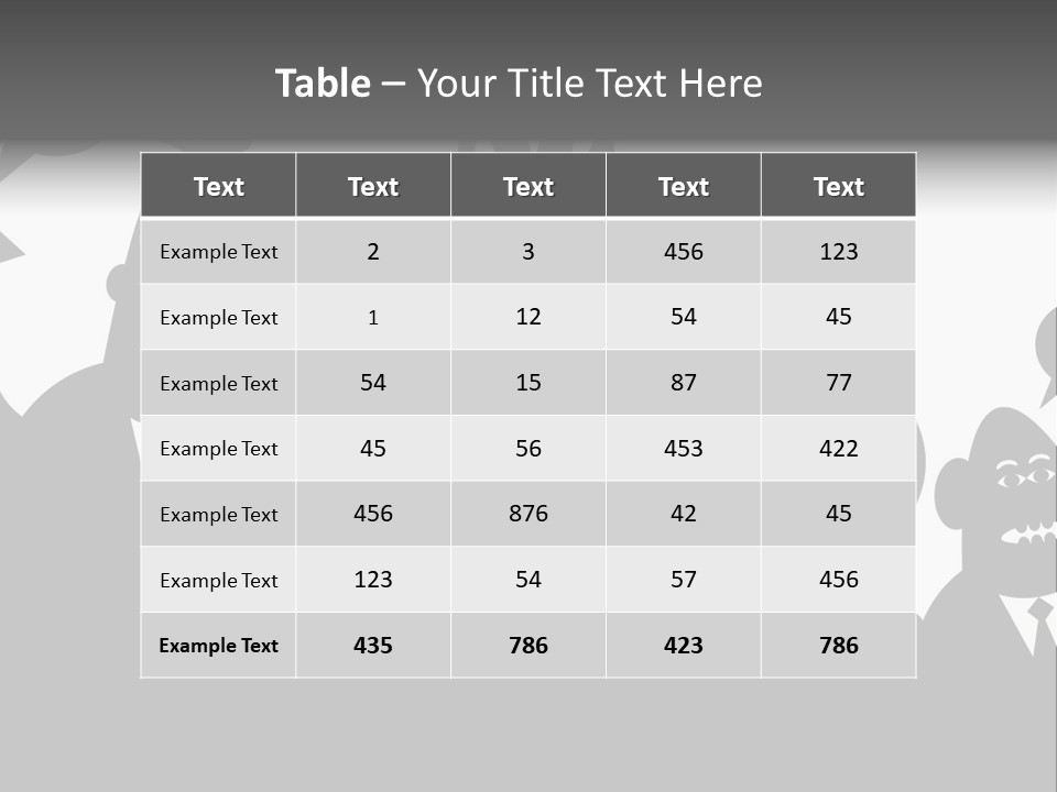 An Arguing Silhouette Crowd. Stock Vector Illustration: PowerPoint Template