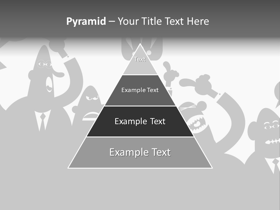 An Arguing Silhouette Crowd. Stock Vector Illustration: PowerPoint Template