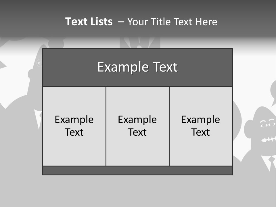 An Arguing Silhouette Crowd. Stock Vector Illustration: PowerPoint Template