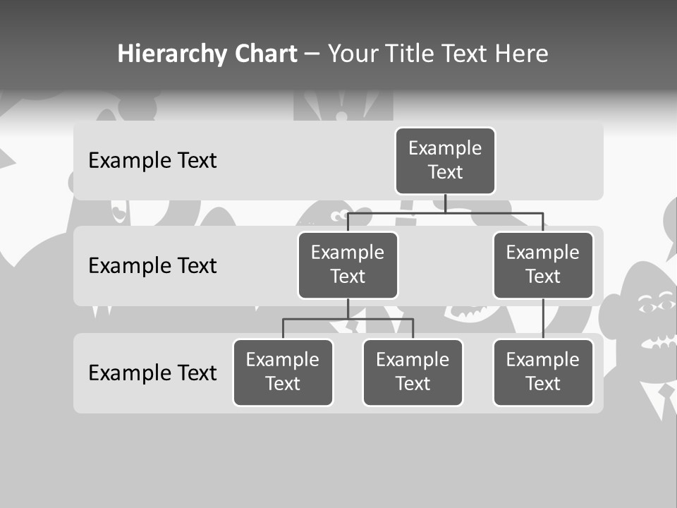 An Arguing Silhouette Crowd. Stock Vector Illustration: PowerPoint Template