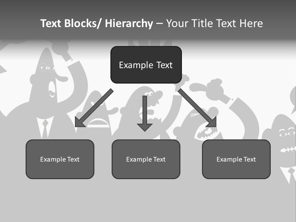 An Arguing Silhouette Crowd. Stock Vector Illustration: PowerPoint Template