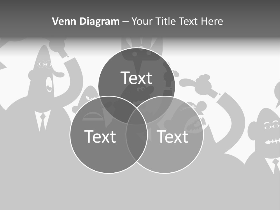 An Arguing Silhouette Crowd. Stock Vector Illustration: PowerPoint Template