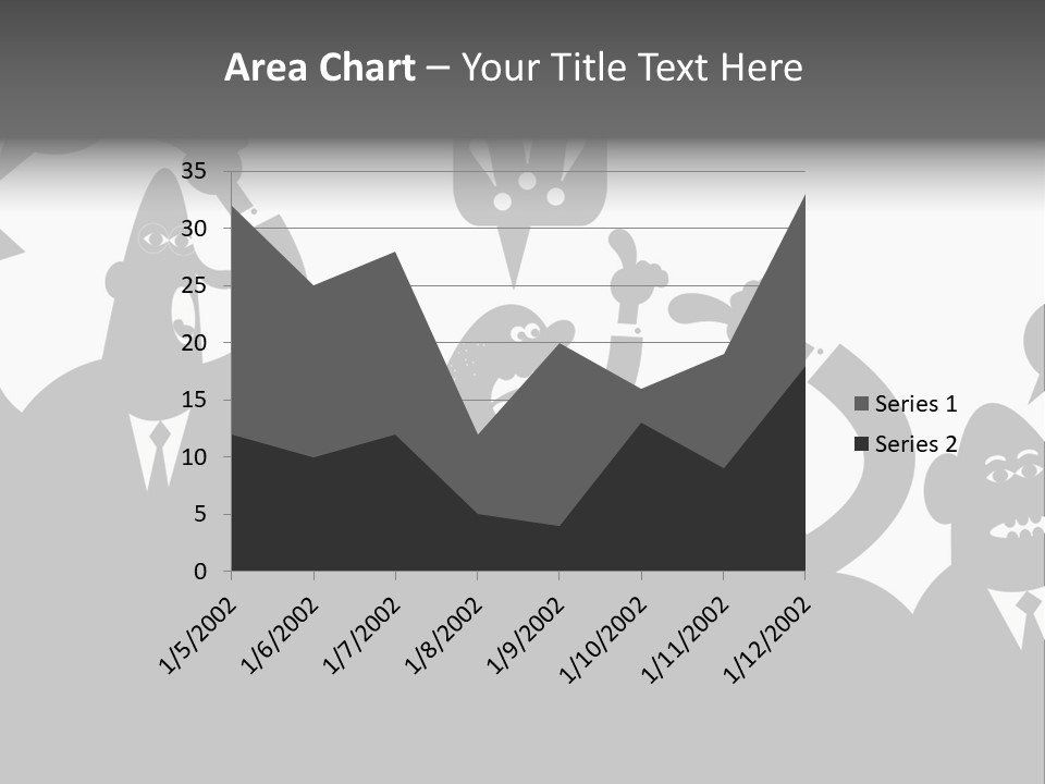 An Arguing Silhouette Crowd. Stock Vector Illustration: PowerPoint Template