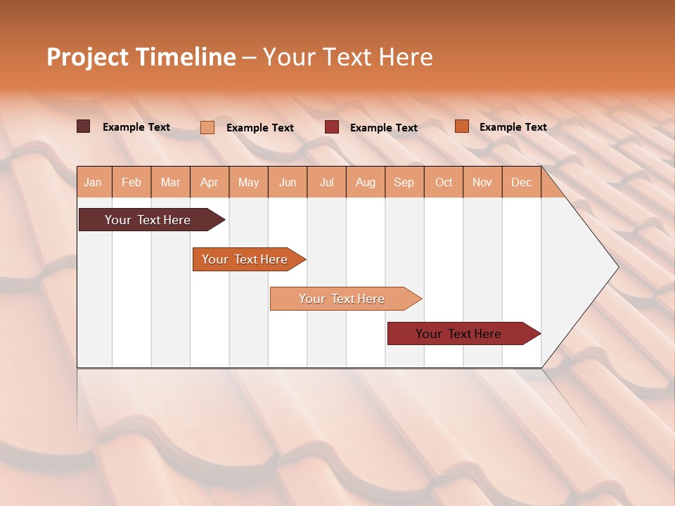 A Red Tile Roof With A Name Of Presentation PowerPoint Template
