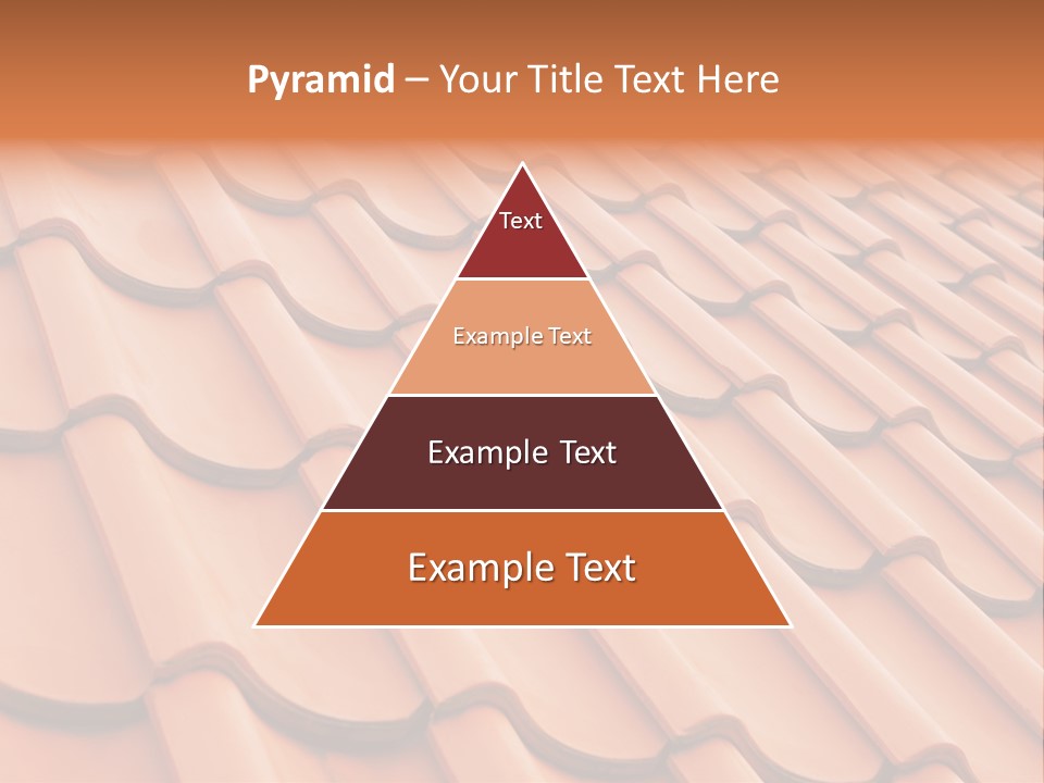 A Red Tile Roof With A Name Of Presentation PowerPoint Template