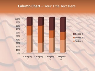 A Red Tile Roof With A Name Of Presentation PowerPoint Template