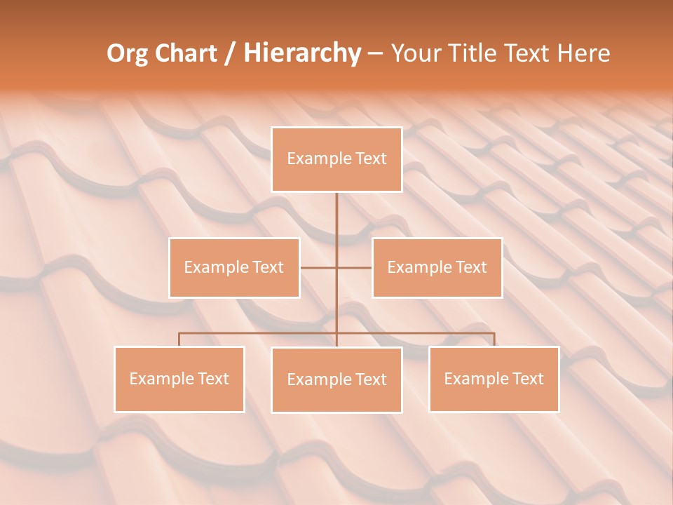 A Red Tile Roof With A Name Of Presentation PowerPoint Template