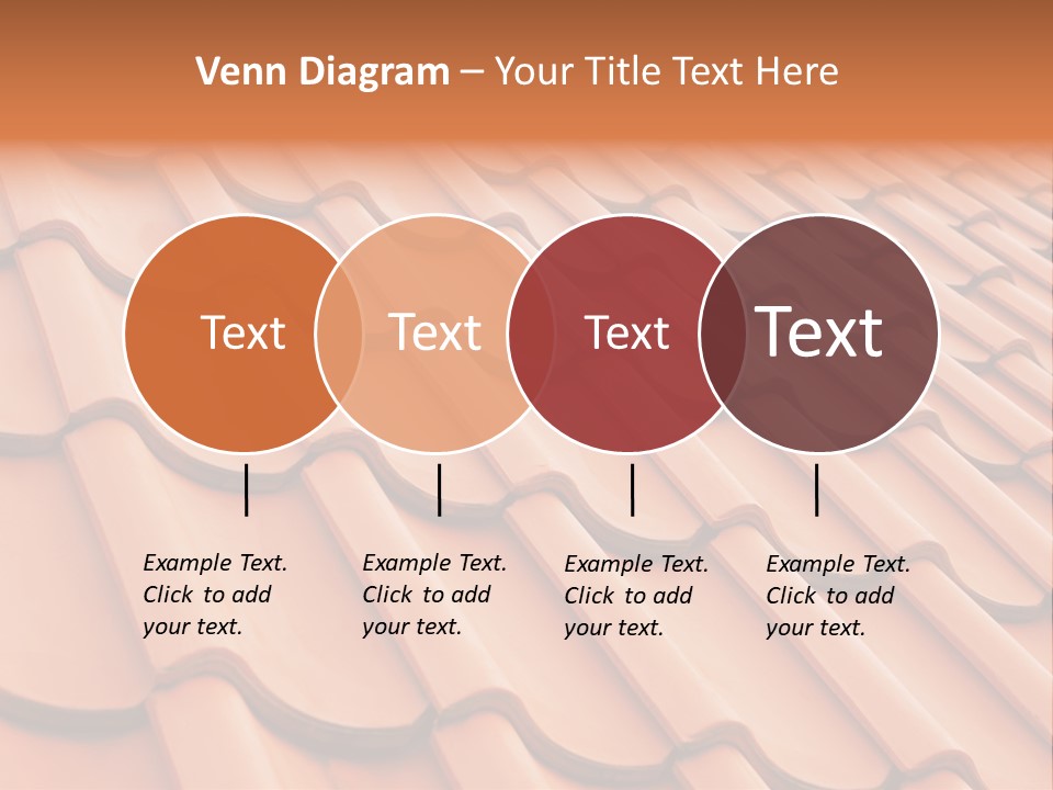 A Red Tile Roof With A Name Of Presentation PowerPoint Template