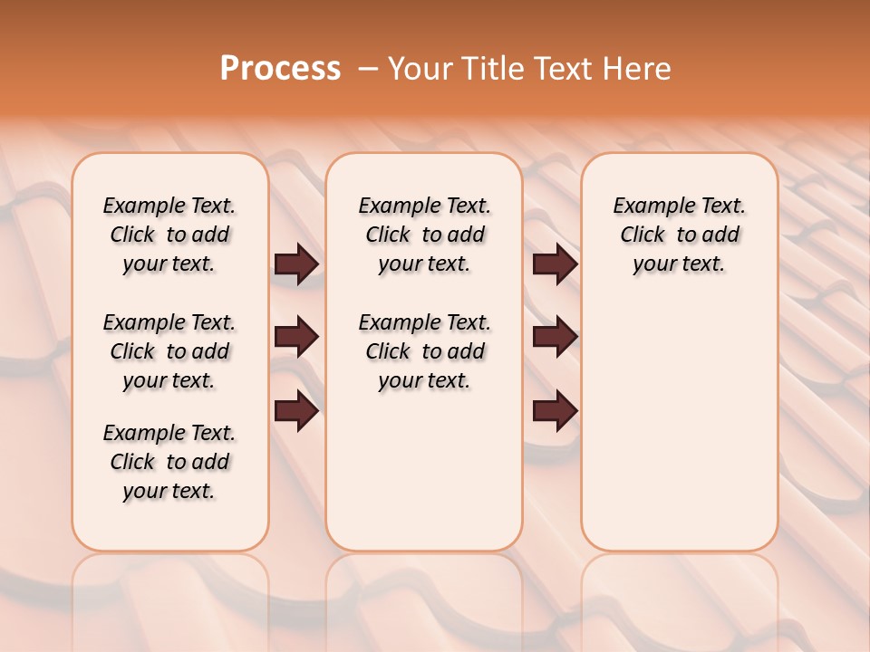 A Red Tile Roof With A Name Of Presentation PowerPoint Template