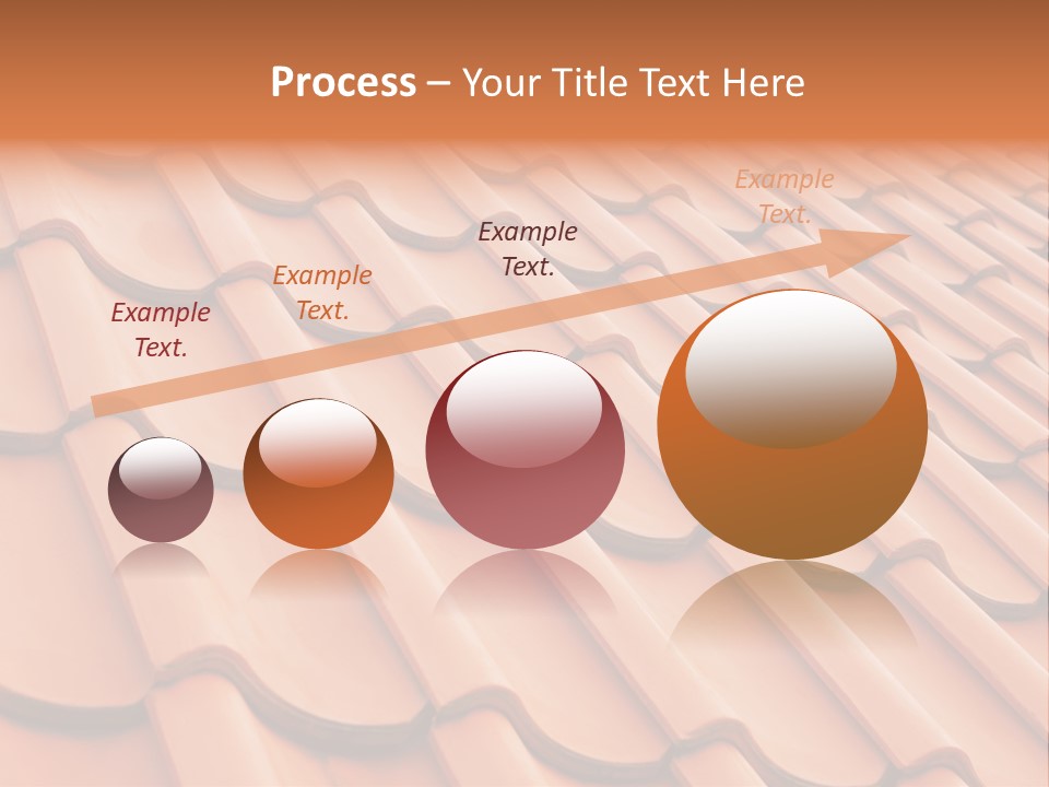 A Red Tile Roof With A Name Of Presentation PowerPoint Template