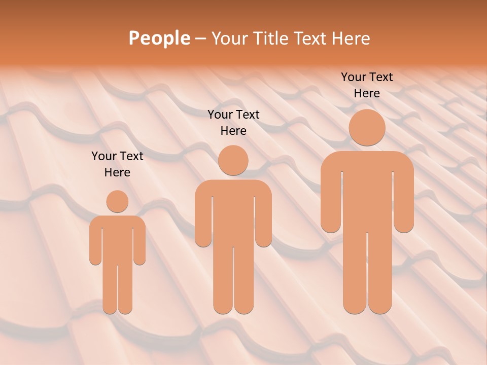 A Red Tile Roof With A Name Of Presentation PowerPoint Template